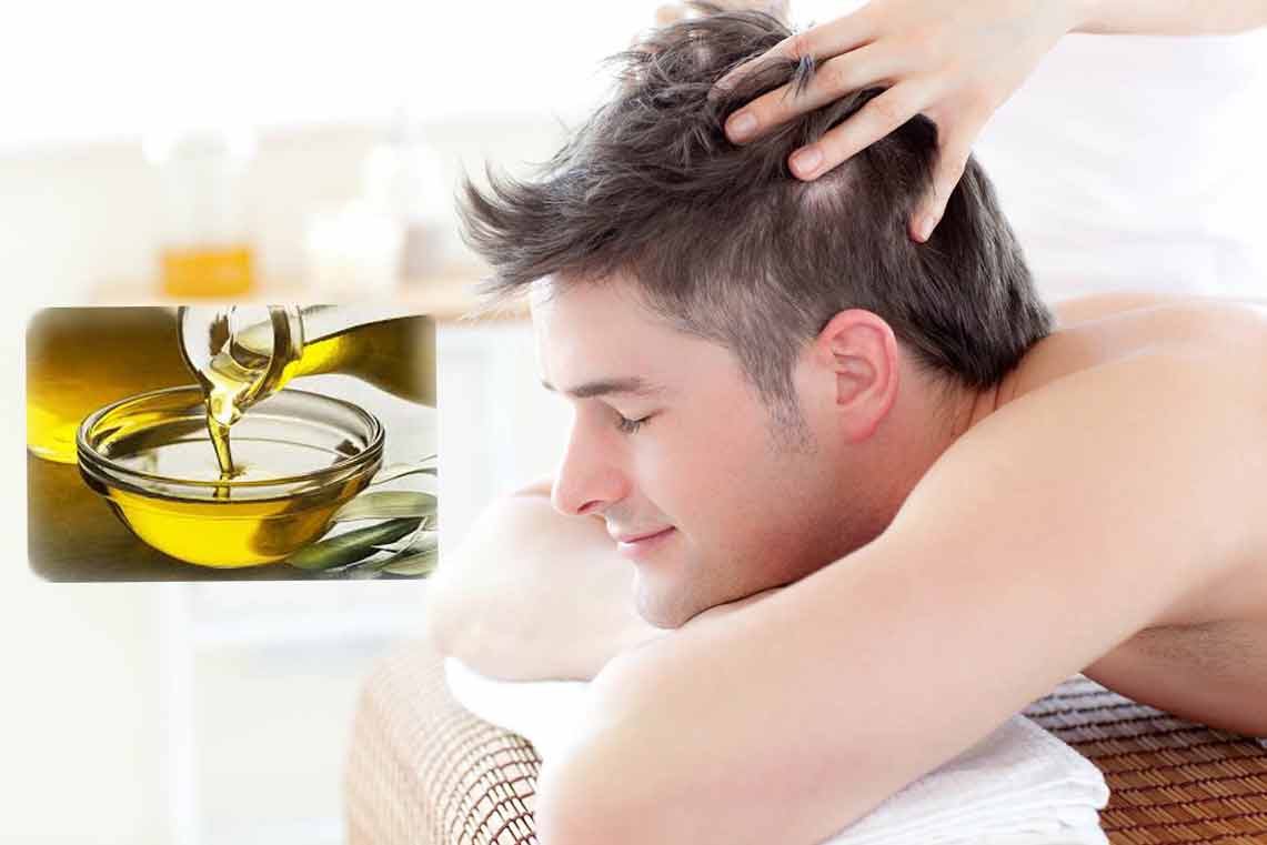 Hair oil massage