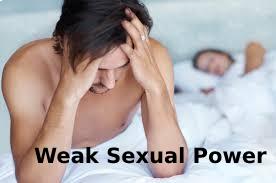 weak sexual power due to low testosterone
