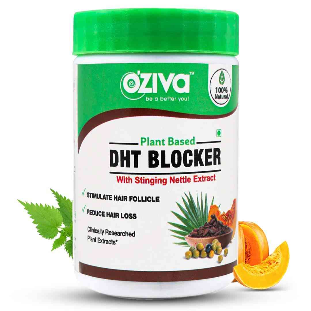 OZiva Plant Based DHT Blocker, Regrow Hair, Promote hair growth